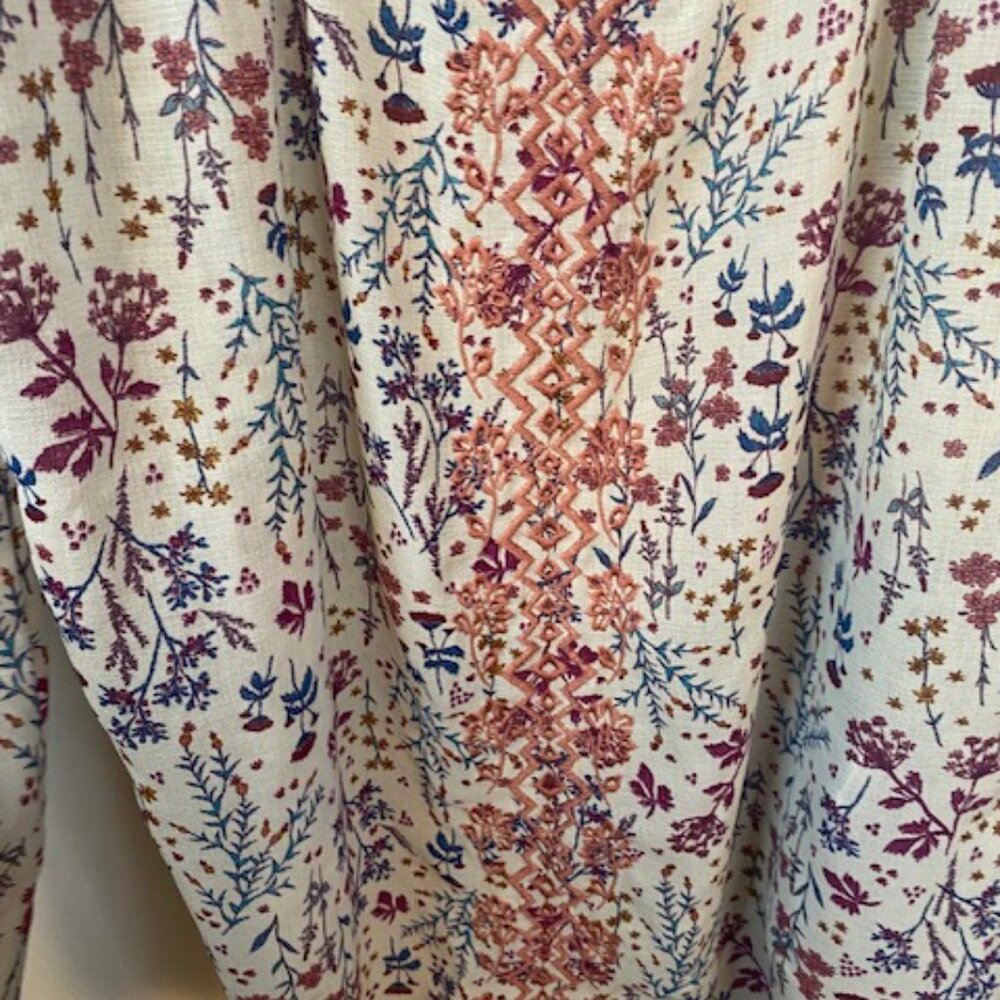 Rewind off the shoulder white red and blue blouse - Picture 6 of 13